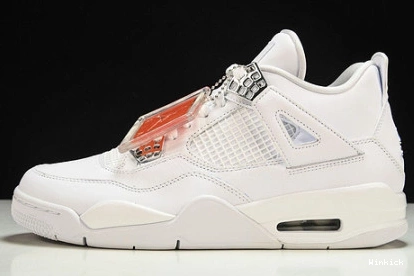 4 JORDAN RETRO AIR “PURE MENS WHITE MONEY” 308497-100 0805